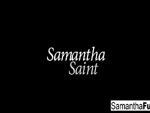 Samantha Saint has some solo ass-fuck joy